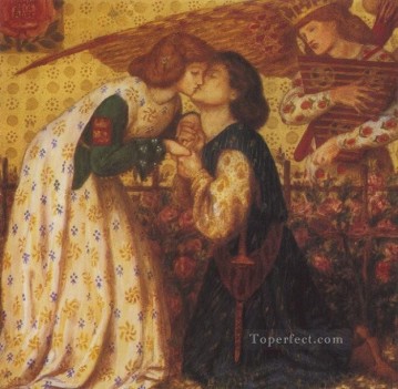  Rosa Pintura al %C3%B3leo - Roman de la Rose Hermandad Prerrafaelita Dante Gabriel Rossetti